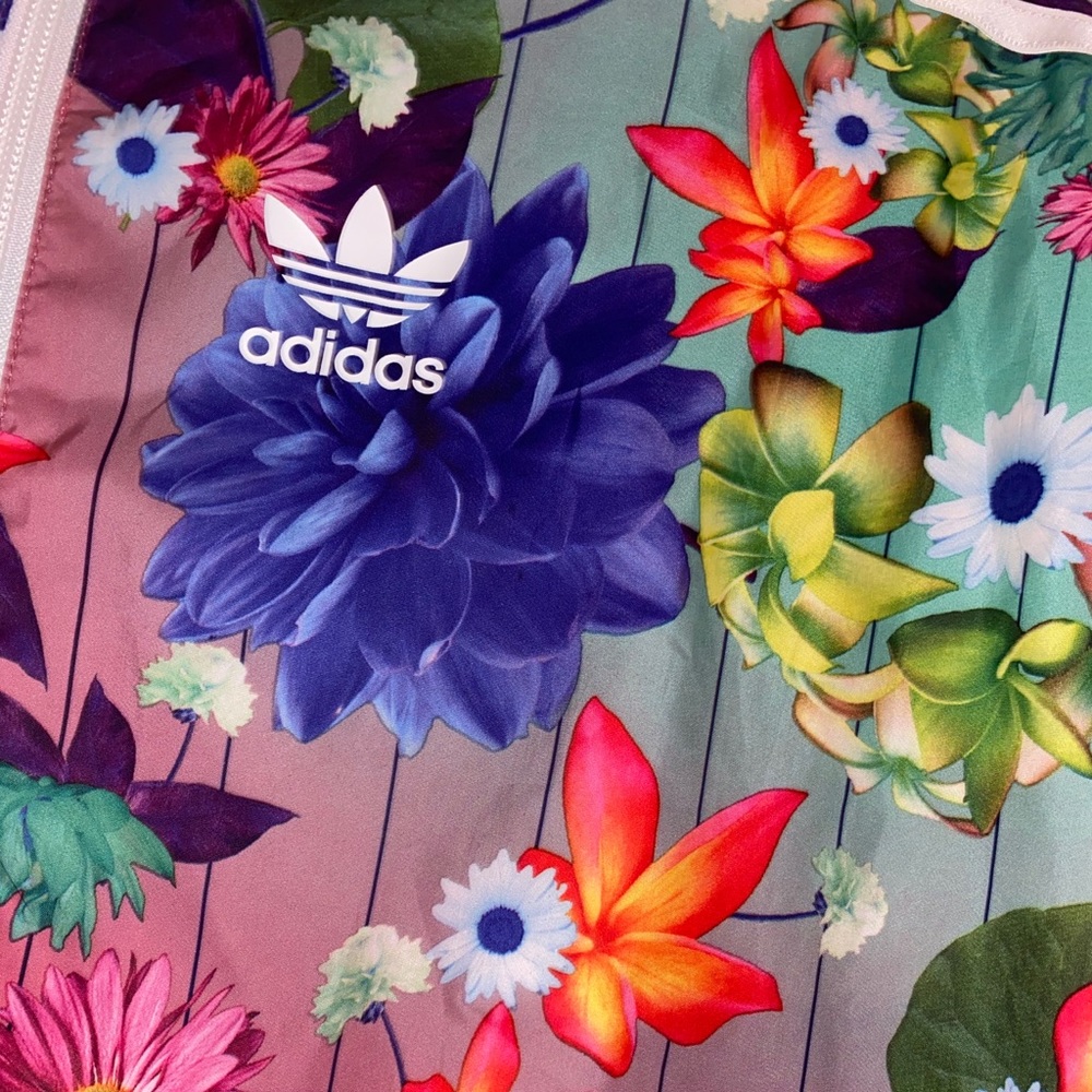 Flower Adidas Bomber Jacket - Picture 3 of 6